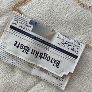 NEWSPAPER STYLE HANDBAG